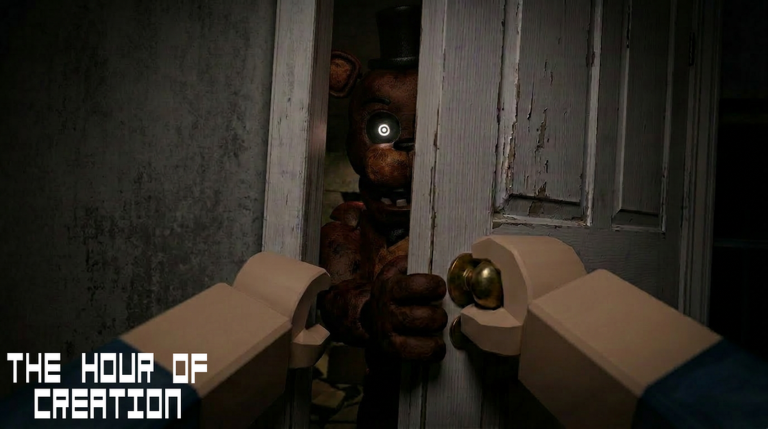 THE HOUR OF CREATION Roblox gameplay — animatronics and objectives in FNAF ESTABLISHMENT horror experience